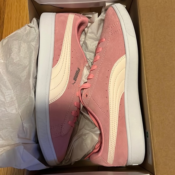 Pink Puma Vikky V2 Suede Sneakers Jr PUMA Vikky V2 Suede Sneakers